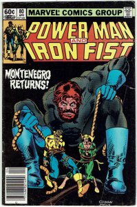 Power Man and Iron Fist #80 Heroes for Hire Montenegro Newsstand VF-