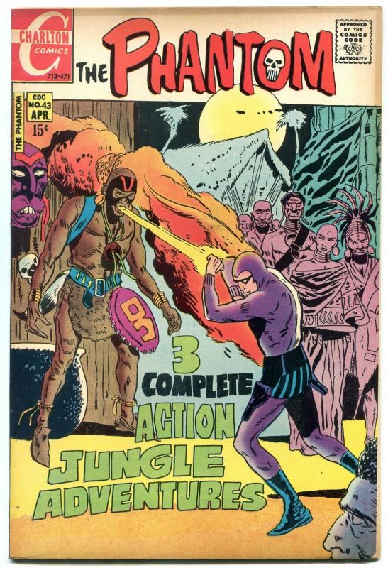 THE PHANTOM #43 1971-CHARLTON COMICS-WITCH DOCTOR FN