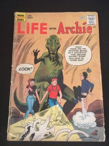 LIFE WITH ARCHIE #12 Dinosaur on Cover, G- Condition