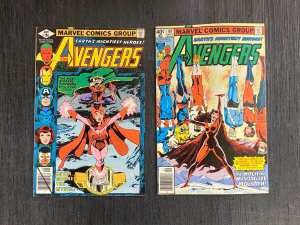 Avengers (1963) #'s 186 187 VF Origin Scarlet Witch & Quicksilver Newsstand