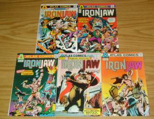 Ironjaw #1-4 VF complete series + barbarians one-shot - atlas comics 1975 bronze