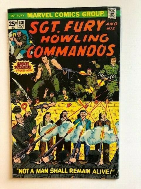 MARVEL #130 Sgt. Fury and His Howling Commandos FINE (SIC005)