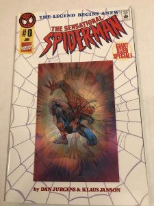 The Sensational Spider-Man #0 : Marvel 1/96 NM; Newsstand Variant, Lenticular cv