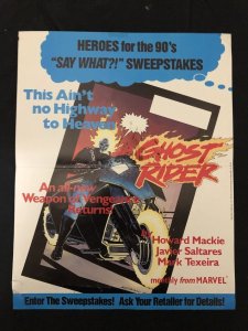 Ghost Rider Poster 1990 Marvel Comics- Sweepstakes