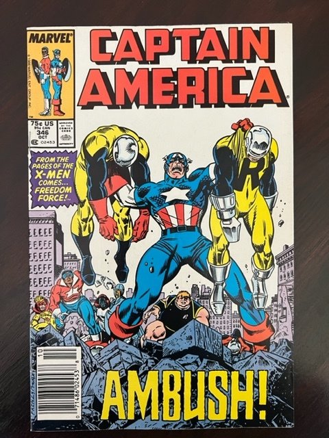 Captain America #346 Newsstand Edition (1988) - NM