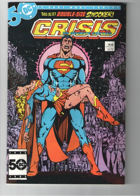 Crisis on Infinite Earths #7 (1985);VF/NM or better;Death of Supergirl