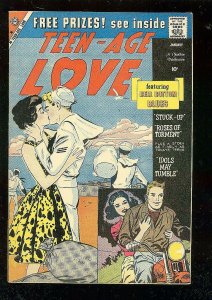 TEEN-AGE LOVE #12 1960-CHARLTON ROMANCE-MOTORCYCLE COVR VF