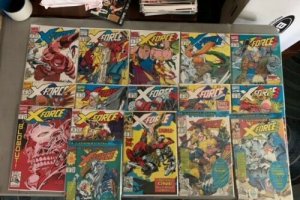 Huge X-Force Comic Run WITH KEYS Deapool Negative UPC Card Variants  