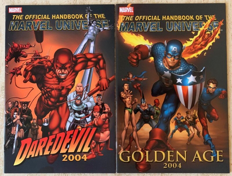 OFFICIAL HANDBOOK OF THE MARVEL UNIVERSE 2004, 2005 | COMPLETE SETS | 22 TOTAL