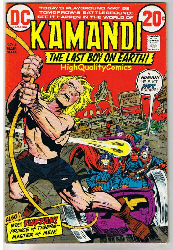 KAMANDI #4,  VF-, Jack Kirby, Prince of Tigers, 1972, more JK in store