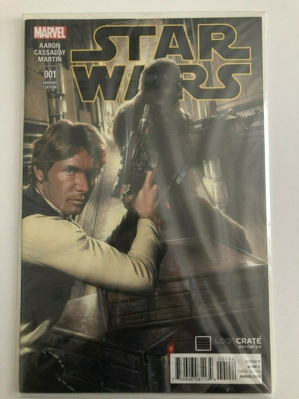 Star Wars #001 Variant Edition Loot Crate Exclusive Aaron, Cassaday, Martin NM