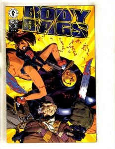 Lot Of 7 Body Bags Comic Books # 1 2 (2) 3 4 + 1 + One Shot Blanc Noir Image FM8