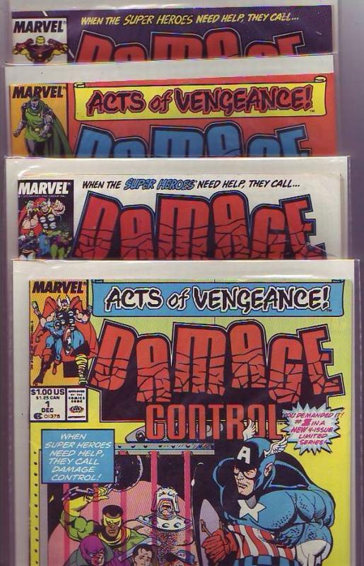 Damage Control Set #1123 (Dec-89) NM- High-Grade She-Hulk, Spider-Man, Thor