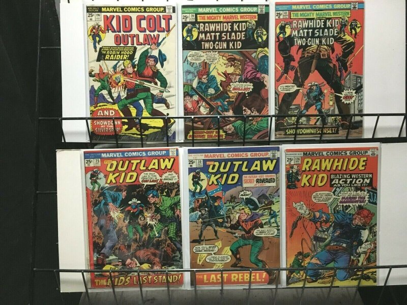 Marvel Westerns Lot of 11 - Kid Colt, Ringo, Rawhide Kid, Outlaw Kid 1970's G-VG