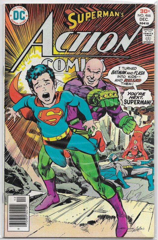 Action Comics   vol. 1   #466 GD Superman, Lex Luthor, Batman, Flash