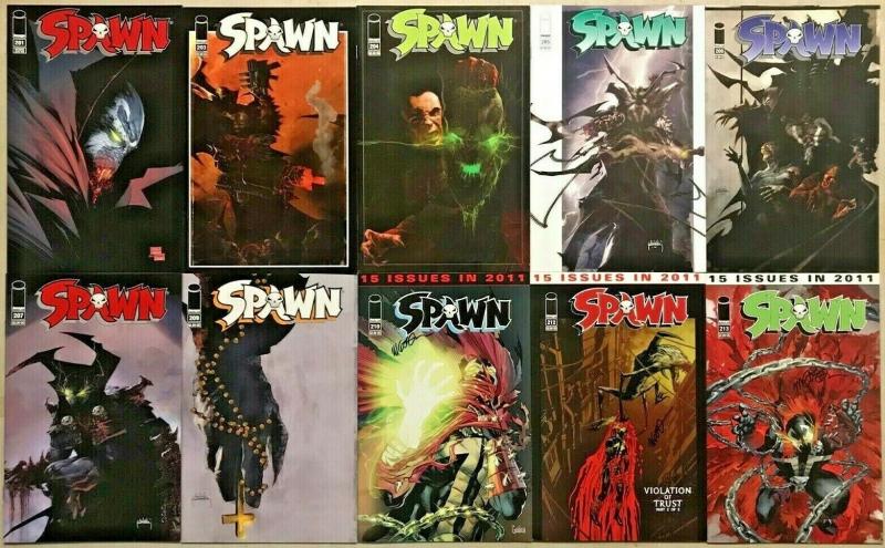 SPAWN#201-213 NM LOT 2011 (10 BOOKS) TODD MCFARLANE IMAGE COMICS