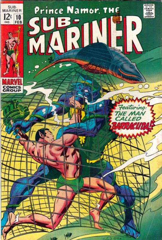 Sub-Mariner #10 (Feb-68) NM- High-Grade Sub-Mariner (Prince Namor)