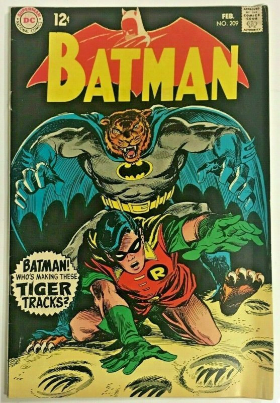 BATMAN#209 FN 1969 DC SILVER AGE COMICS