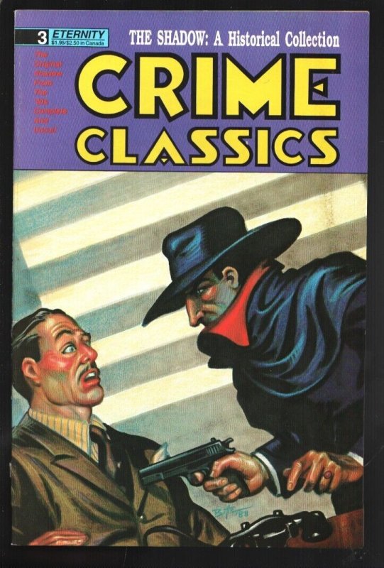 Crime Classics #3 1988-B&W reprints of Shadow newspaper comics-Vernon Greene-...