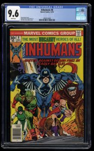 Inhumans #8 CGC NM+ 9.6 White Pages Gil Kane Cover Black Bolt!