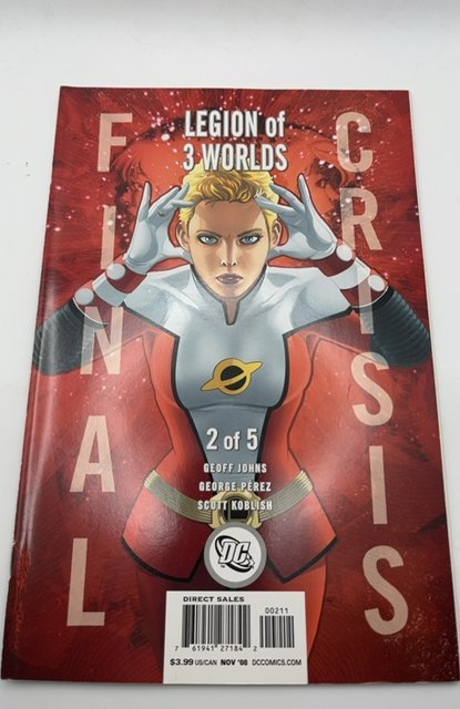 Final Crisis: Legion of Three Worlds #1 Sliver Cover (2008)