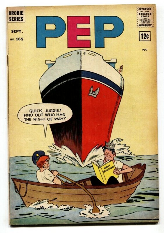 Pep Comics #165 1964- Archie- Jughead- Cruise ship