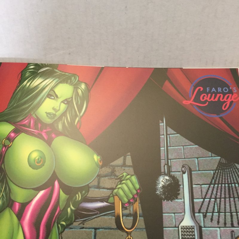 Faro's Lounge House Baxter She-Hulk & Sue Storm Art by Jose Varese