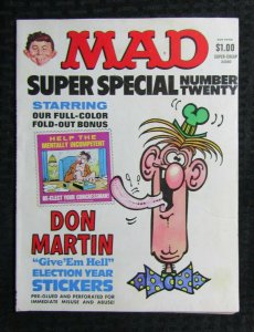 1976 MAD Super Special Magazine #20 VG 4.0 w/ Stickers / Fisherman Collection