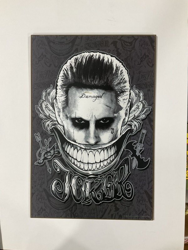 Joker Suicide Squad Smile Leto 2016 Wall Art plaque 13x19 Lucas-film