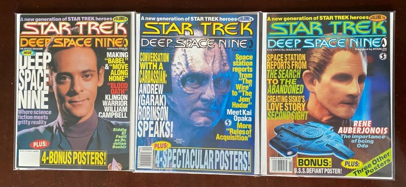 Star Trek Deep Space Nine Mag lot #1-10 Starlog 9 diff 8.0 VF (1992-95)