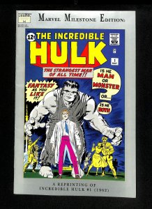 Marvel Milestone Edition: The Incredible Hulk #1
