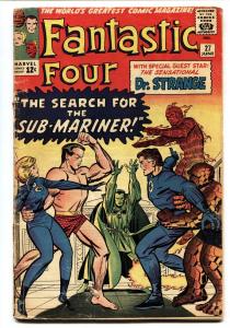 FANTASTIC FOUR #27-comic book-DR. STRANGE CROSSOVER-1964-SILVER-AGE
