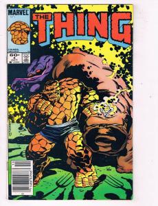 Thing (1983-1986 1st Series) #4 Marvel Comic Book Inhumans Lockjaw HH3