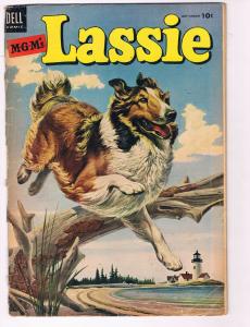 M.G.M.'s Lassie # 17 FR 1954 Dell Comic Book Dog Ullmann Pedigree Collection LU1