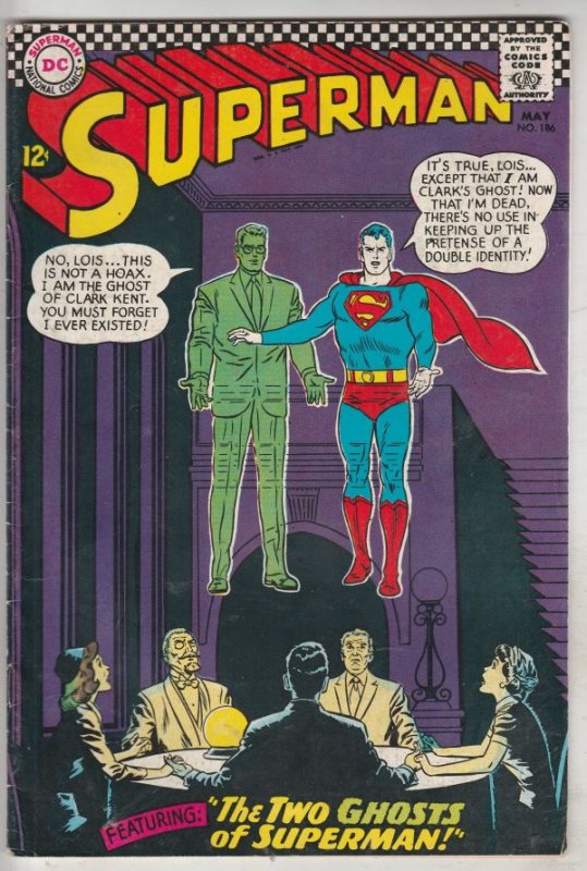 Superman #186 (May-66) FN/VF High-Grade Superman