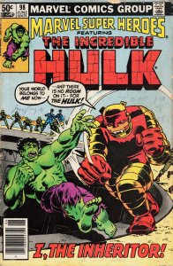 Marvel Super-Heroes #98 Newsstand Edition (1981) Hulk