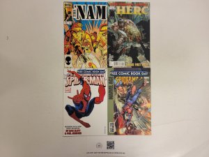 4 Marvel Comics #1 2007 Spider-Man FCBD + #1 Herc + #2 Nam 39 TJ29