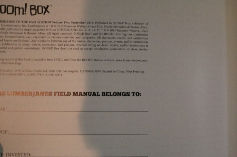 LumberJanes to the Max Edition Vol.2 Hardcover - Stevenson & Watters - 2016