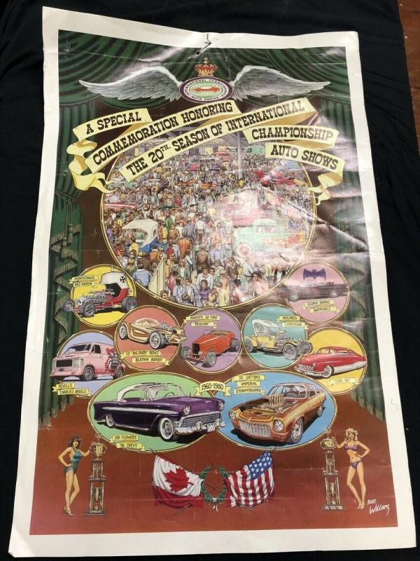 Robt. Williams 20th Ann. of International Auto Shows Poster