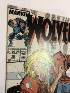 Wolverine (1989) # 10 (NM) Wolverine Vs Sabretooth Classic Cover