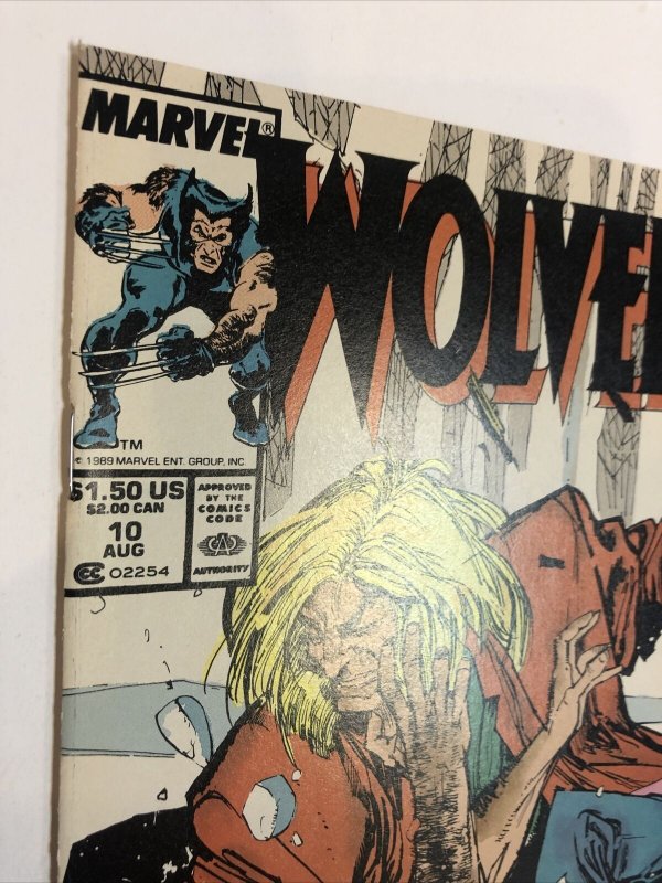 Wolverine (1989) # 10 (NM) Wolverine Vs Sabretooth Classic Cover