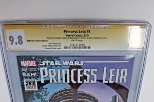 Princess Leia 1 - Signed by Amanda Connor, Mark Waid & Terry Dodson CGC 9.8 RARE