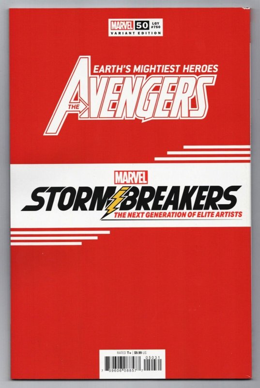 Avengers #50 [LGY #750] Carnero Stormbreakers Variant Cvr (Marvel, 2021) VF/NM