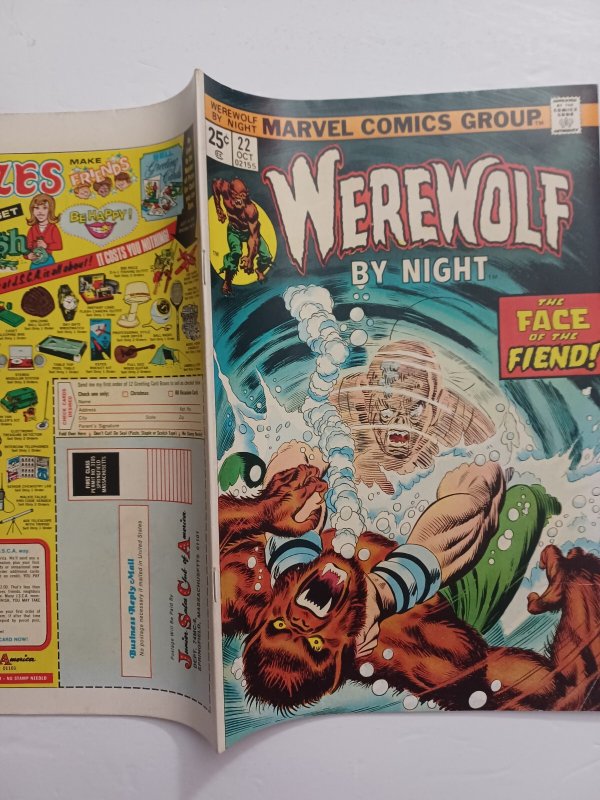 Werewolf by Night #22 - 1974 - (-VF)