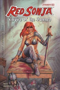 Red Sonja: Empire of the Damned #1J VF/NM ; Dynamite | 1:10 Variant Linsner Foil