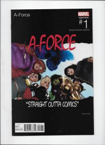 A-Force #1 Adam Hughes HIP-HOP Variant Cover Marvel 1st Singularity appearance