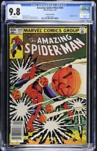 Amazing Spider-Man #244 1983 Marvel Comics CGC 9.8 Newsstand White Pages 023