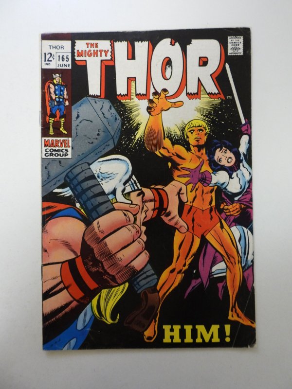 Thor #165 (1969) 1st Full Appearance of Him/Warlock FN- condition