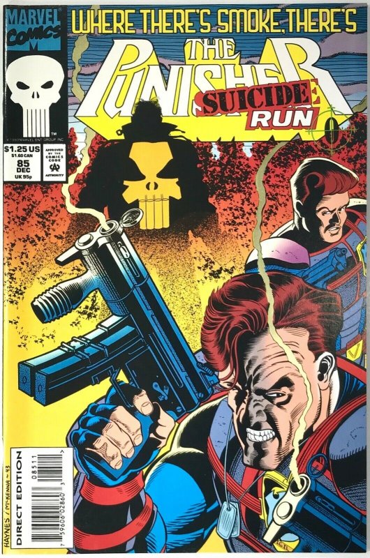 THE PUNISHER Comic Issue 85 — Suicide Run — 1993 Marvel Universe 36 Pages VF+