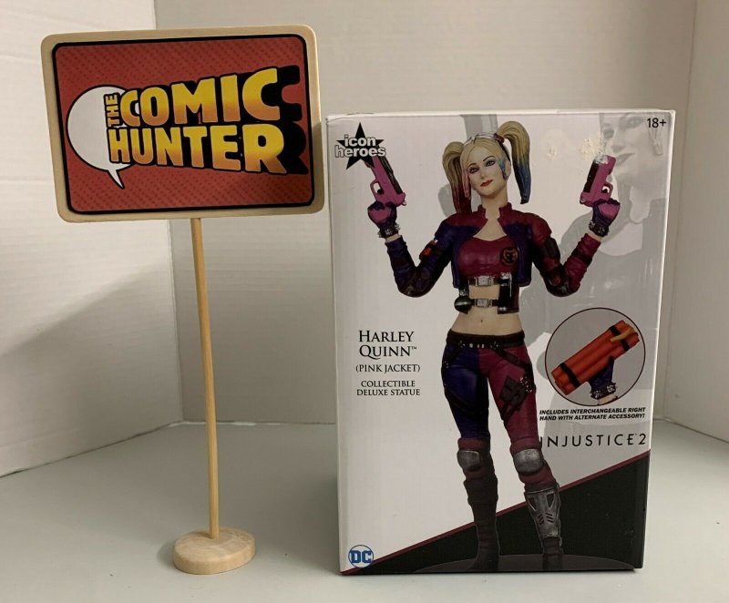 Icon Heroes Injustice 2 Harley Quinn (Pink Jacket) Deluxe Statue Limited Edition 